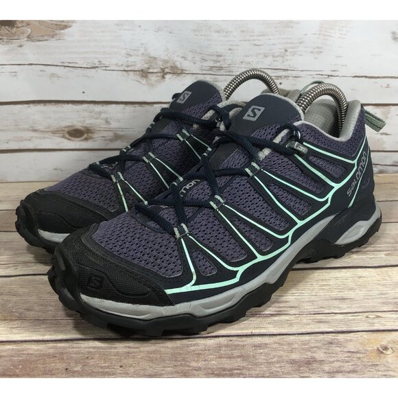 Salomon Purple and Mint Athletic Shoes - Picture 1 of 12